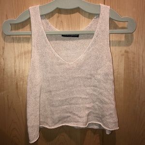 Brandy Melville knit cropped tank top